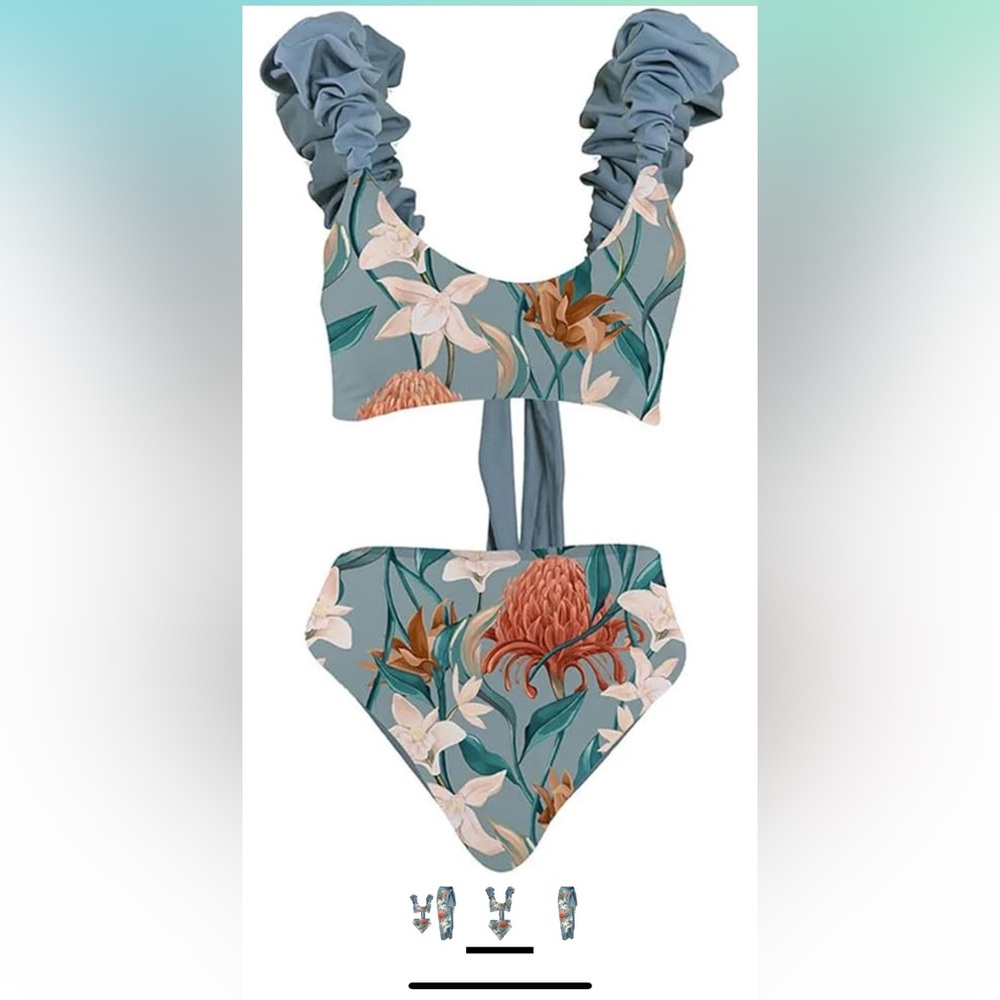 Women’s Two Piece Swimsuit and Sarong